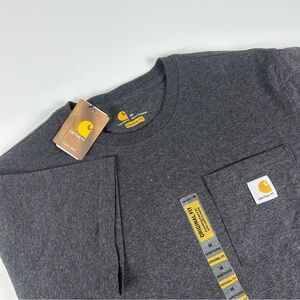 Carhartt Men’s SZ M Gray Original Fit Short Sleeve Pocket T-Shirt NWT